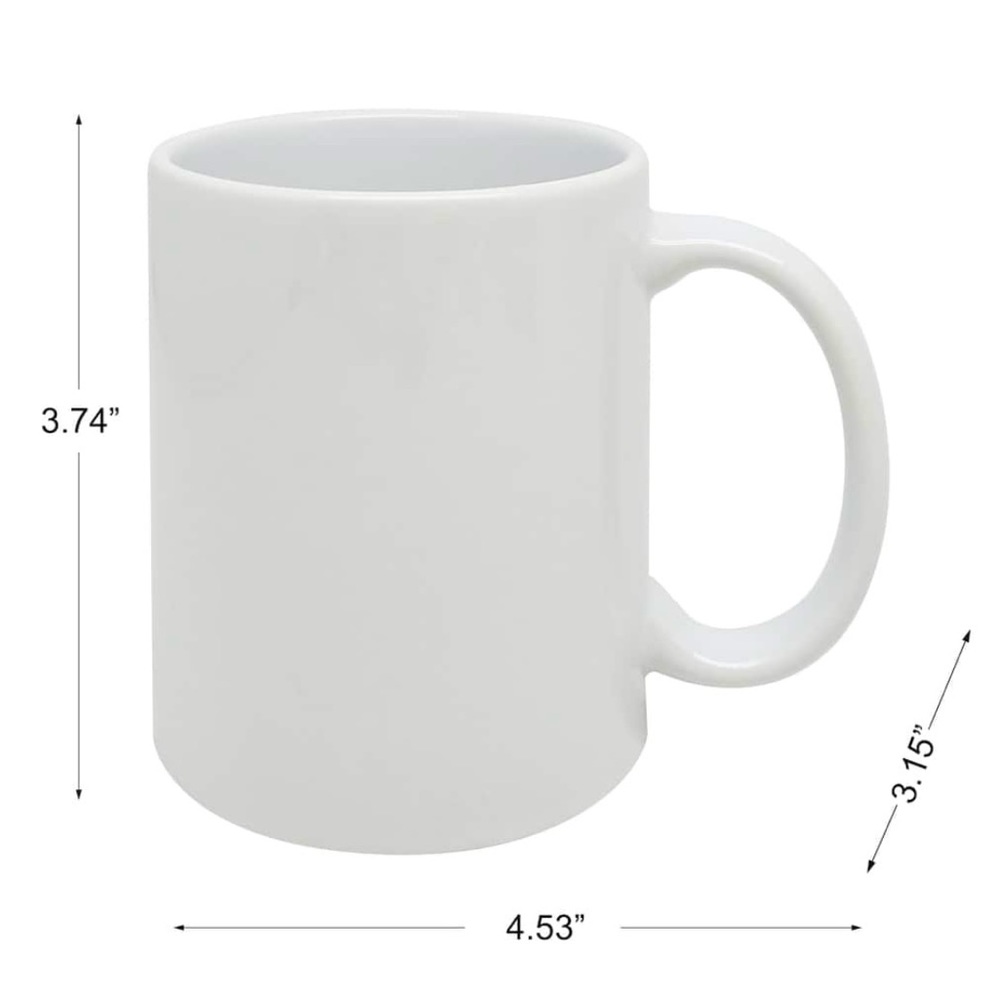 12 oz Cream Sublimation Mug Pack By Make Market